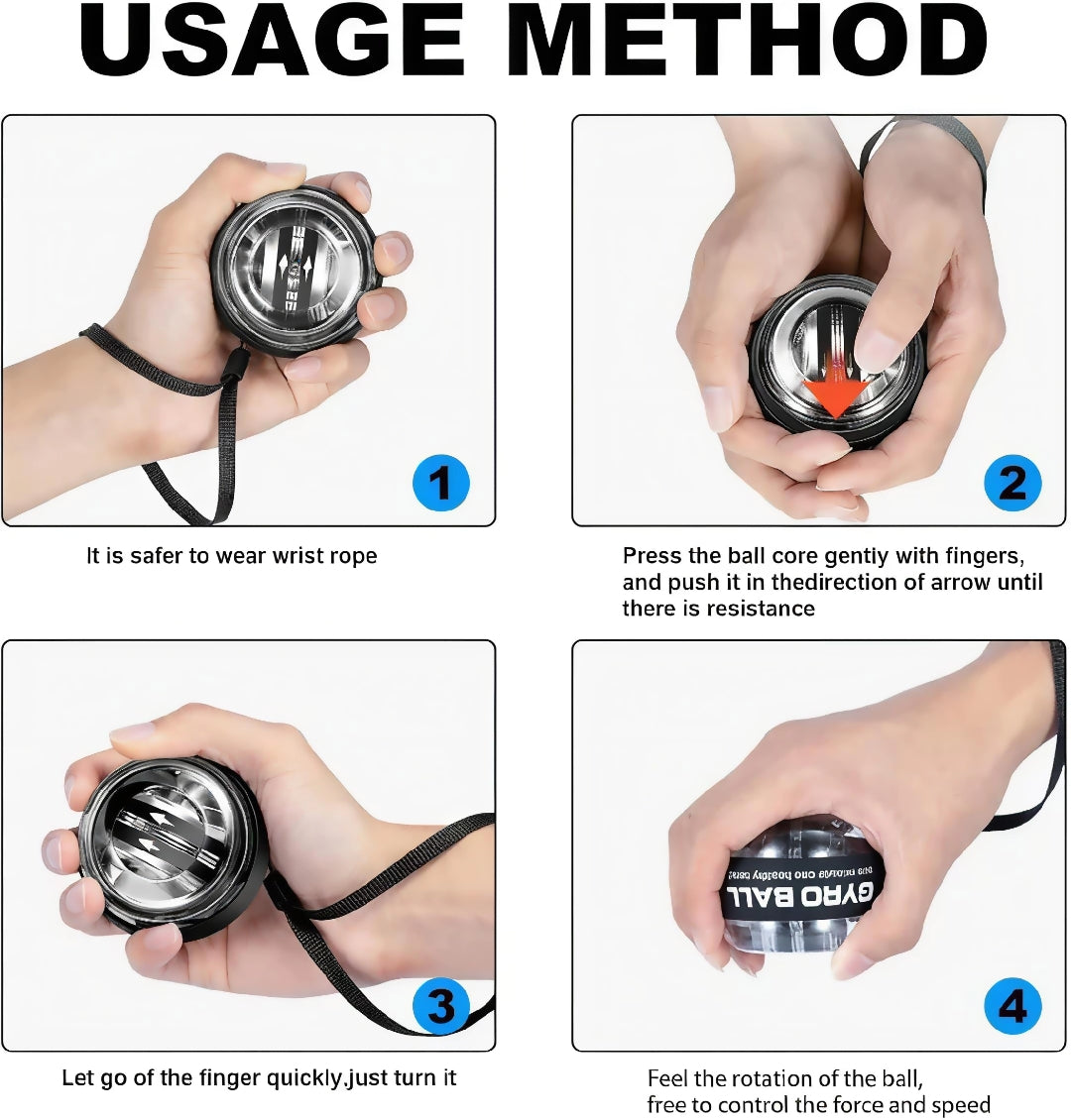 Advanced Gyro Wrist Strengthener Ball
