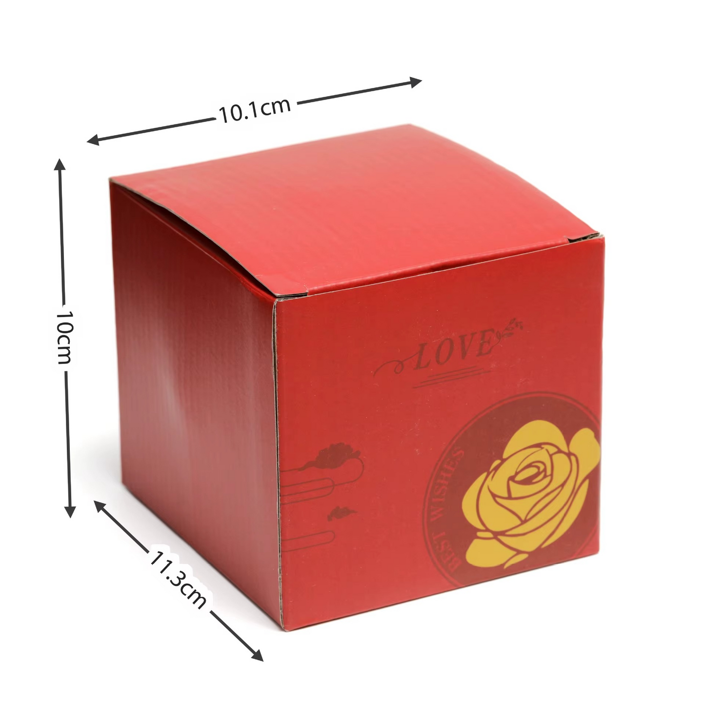 Valentines  Gifts Luxury Real Preserved Eternal Rose Jewelry Box with Necklace Ring Rounded Rotating Jewelry Box