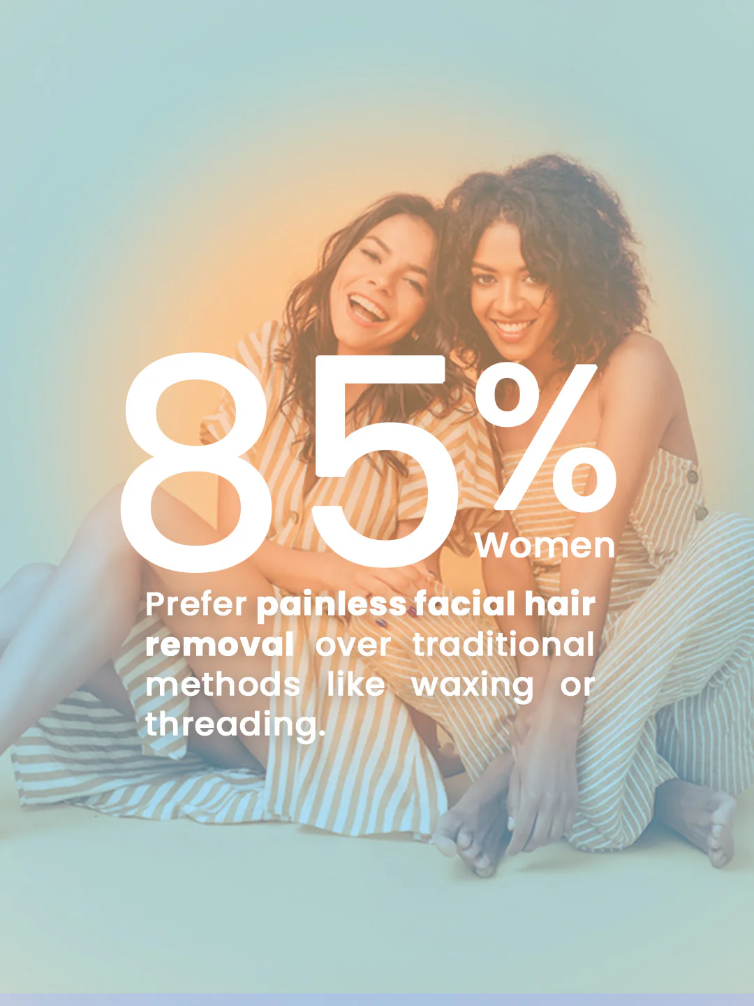 Lipstic size Electric Facial Hair Remover For Women